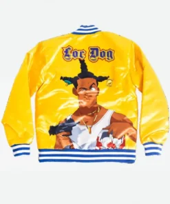 Dont Be a Menace Yellow Varsity Jacket Back