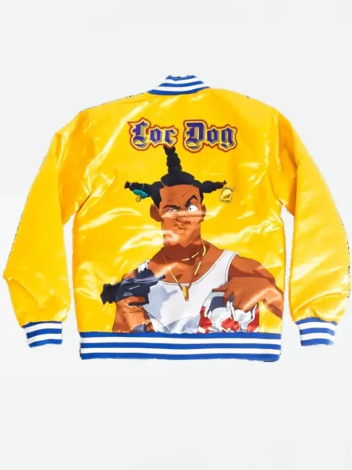 Dont Be a Menace Yellow Varsity Jacket Back