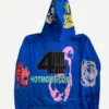 Drake FATD For All The Dogs Blue Hoodie Back