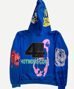 Drake FATD For All The Dogs Blue Hoodie Back