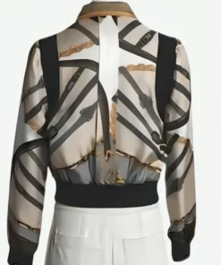 Emily Cooper Chain Belt Bomber Jacket