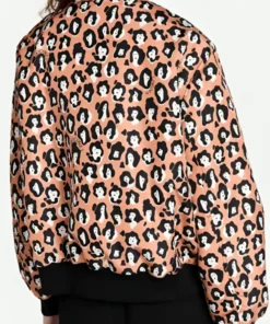 Emily Cooper Leopard Bomber Jacket