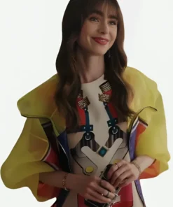 Emily In Paris S03 Emily Cooper Yellow Jacket