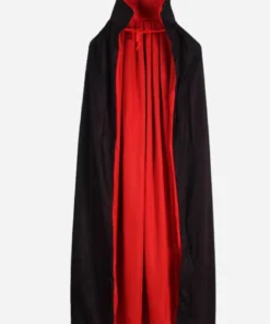 Halloween Vampire Dracula Black and Red Cloak Cape