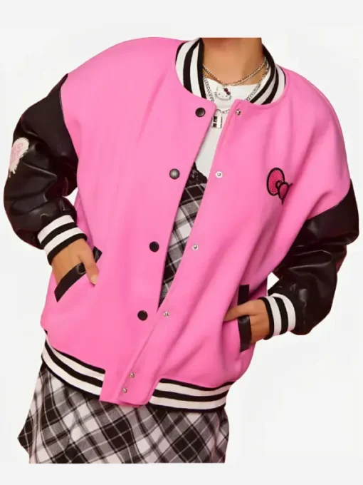 Hello Kitty Varsity Jacket Front