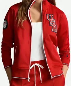 Hoda Kotb The Today Show Team USA Red Track Jacket