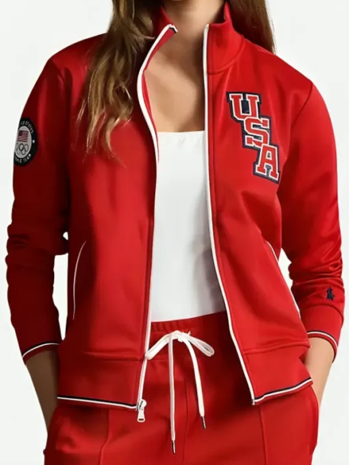 Hoda Kotb The Today Show Team USA Red Track Jacket