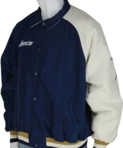 Houston Astros Blue and White Satin Jacket