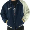 Houston Astros Bomber Blue and White Jacket