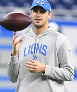 Jared Goff Detroit Lions Grey Hoodie