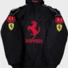 Jared Leto Vintage Ferrari F1 Black Jacket