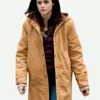 Kristen Stewart Hooded Coat