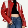 Kristen Stewart Red Leather Jacket