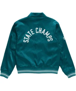 MaXXXine 2024 Mia Goth Dark Green Jacket Back