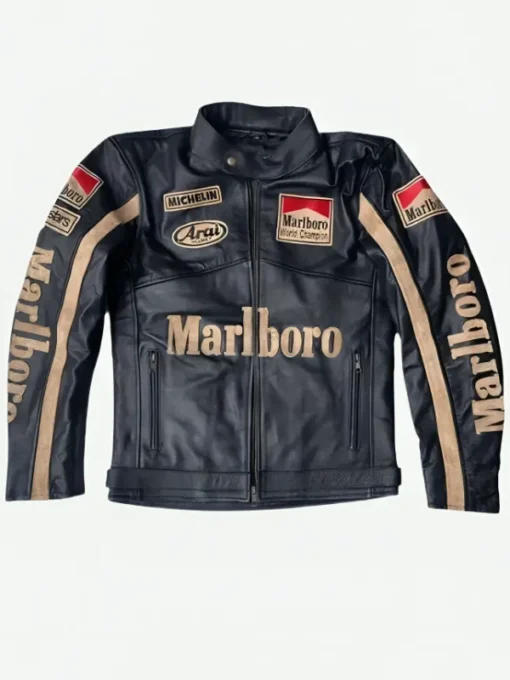 Marlboro Vintage Motorcycle Black Jacket