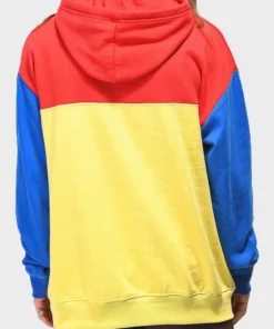 Mens Color Block Pullover Hoodie