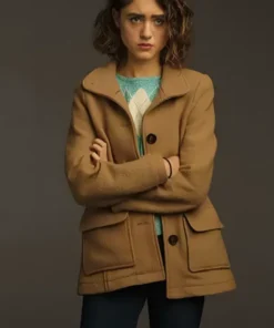 Nancy Wheeler Brown Wool Jacket