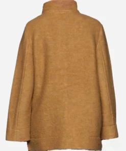 Nancy Wheeler Brown Wool Jacket Back