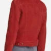 Natalia Dyer Red Jacket Back