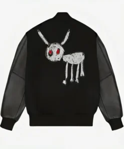 OVO For All The Dogs Drake Varsity Jacket Back