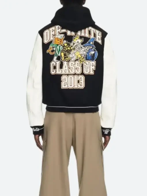 Off White Patch Varsity Jacket