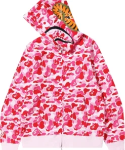 Pink Bape Shark Hoodie