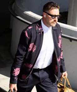 Pink Flower Travis Kelce Jacket