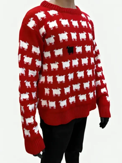 Princess Diana Black Sheep Sweater Side