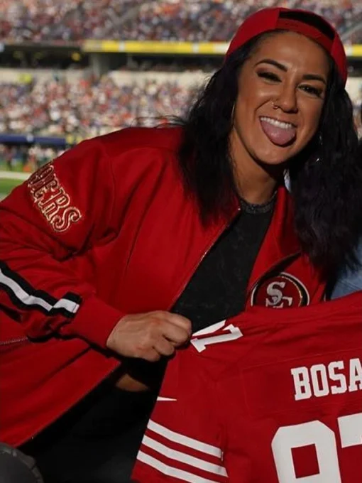 San Francisco 49ers Bayley Red Track Jacket