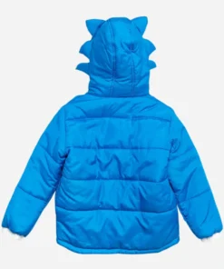 Sega Sonic The Hedgehog Puffer Jacket Back