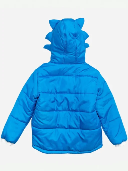 Sega Sonic The Hedgehog Puffer Jacket Back