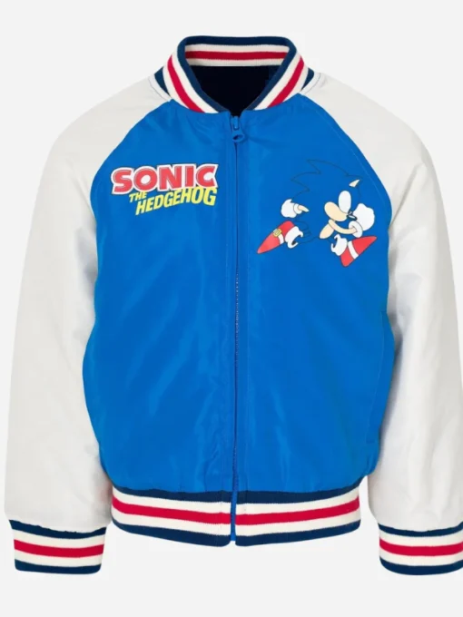 Sonic The Hedgehog Varsity Jacket Front