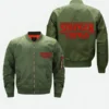 Stranger Things Olive Green Bomber Jacket