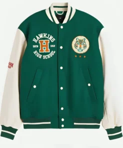 Stranger Things Wool Blend Baseball Jacket