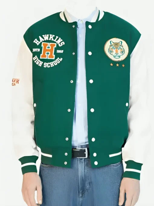 Stranger Things x HM Hawkins Tigers Varsity Jacket