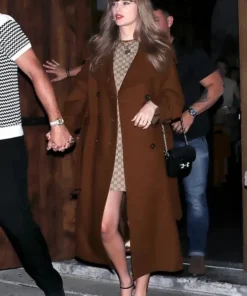 Taylor Swift Oversized Brown Trench Coat