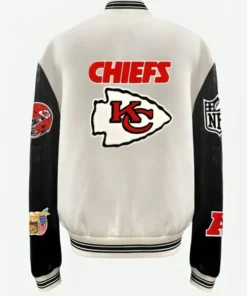 Taylor Swift Travis Kelce Chiefs Jacket Back