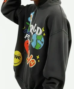World Of Love Grey Hoodie