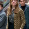 A Complete Unknown Elle Fanning Printed Cardigan Coat