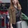 A Complete Unknown Elle Fanning Printed Top