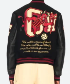 AC Milan Off White Varsity Jacket