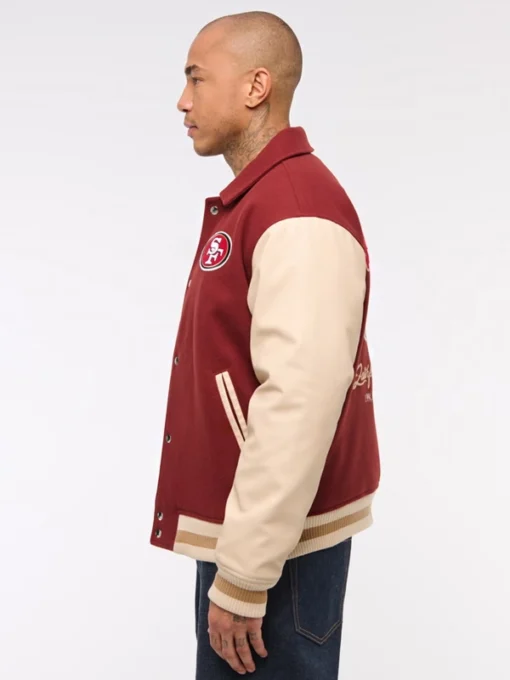 Abercrombie 49ers Varsity Bomber Jacket