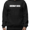 Amon Ra St. Brown Green Bay Sucks Black Pullover Hoodie