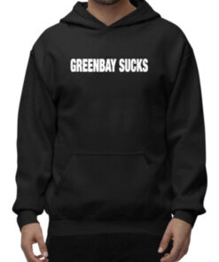 Amon Ra St. Brown Green Bay Sucks Black Pullover Hoodie