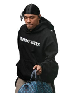 Amon Ra St. Brown Green Bay Sucks Hoodie Black