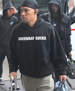 Amon Ra St.Brown Green Bay Sucks Black Hoodie