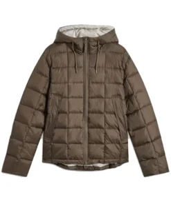 Arsenal Holloway Social Club Puffer Jacket Brown