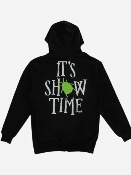 Beetlejuice Its Showtime Striped Hoodie Back