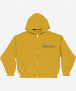 Billie Eilish Yellow Tour Zip Hoodie