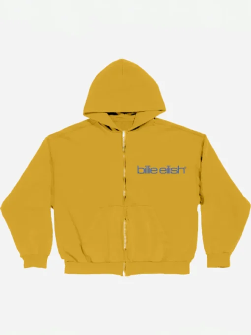 Billie Eilish Yellow Tour Zip Hoodie